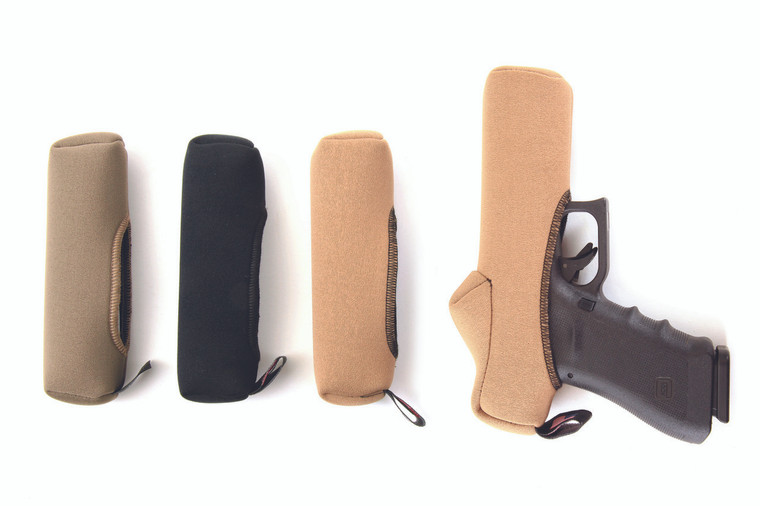 SENTRY Slideboot™ shown from left to right - Dark Earth, Black, Coyote Brown & Coyote Brown Red Dot compatible.   