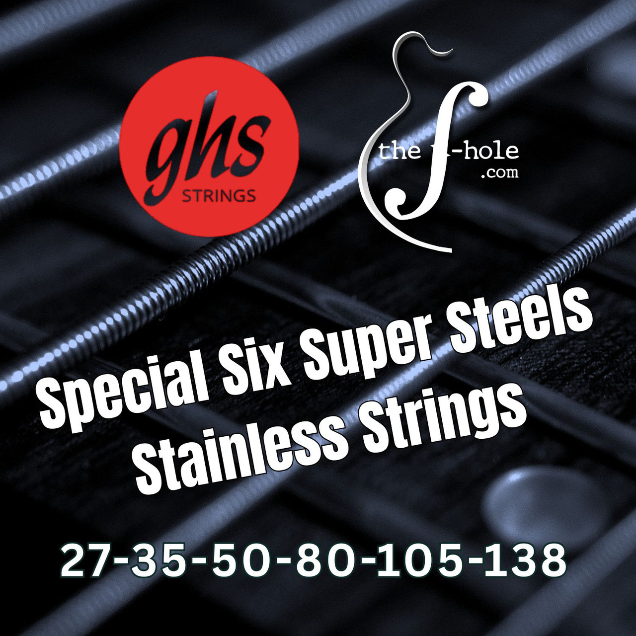 邦楽 Six Steel Strings Save You. GHS Special Six Super Steels Stainless Strings 27-138 - the f-hole