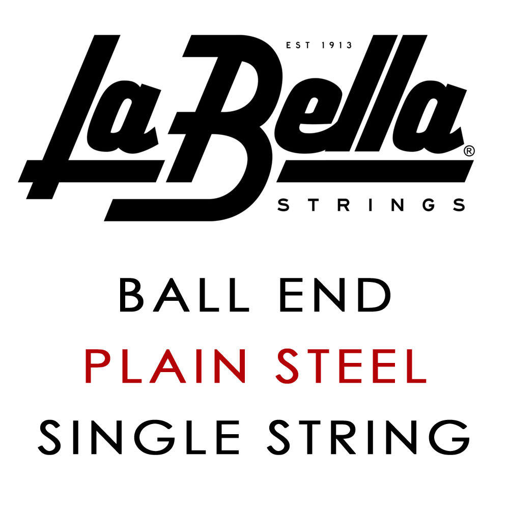La Bella Plain Steel Single Guitar String .013 - the f-hole