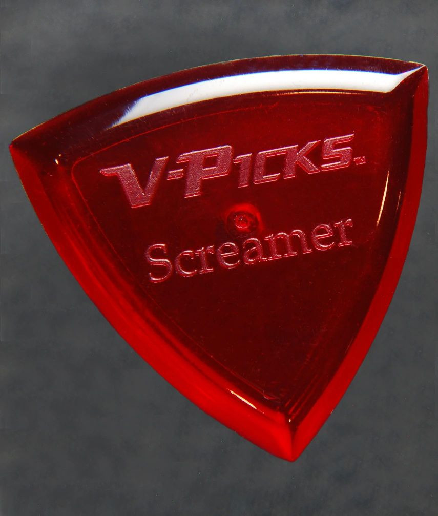 V-Picks Screamer Ruby Red single guitar pick 2.75
