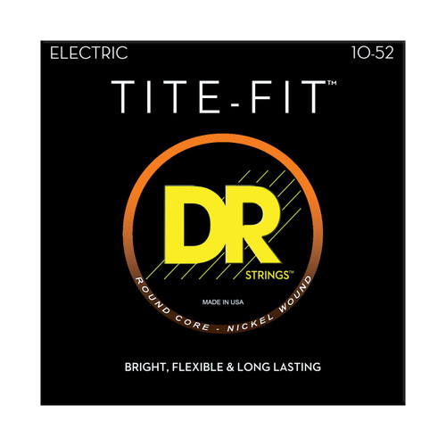 DR Strings Tite Fit Round Core Electric Guitar Strings 10-52 front