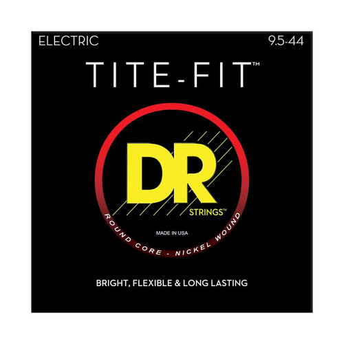 DR Strings Tite Fit Round Core Electric Guitar Strings 9.5-44 front