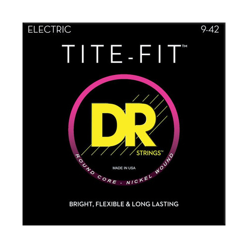 DR Strings Tite Fit Round Core Electric Guitar Strings 9-42 front