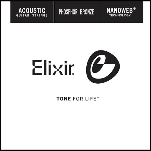 Elixir Nanoweb Phosphor Bronze Acoustic Single String .024 new package