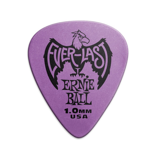 Ernie Ball Everlast Delrin Purple single guitar pick 1.0