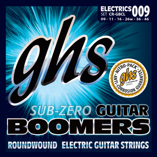 GHS Sub-Zero Boomers Electric Guitar Strings 9-46