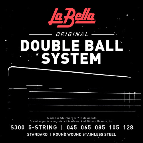 La Bella Double Ball Stainless Electric Bass Strings 45-128 front package