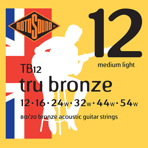 Rotosound 80/20 Tru Bronze Acoustic Guitar Strings 12-54