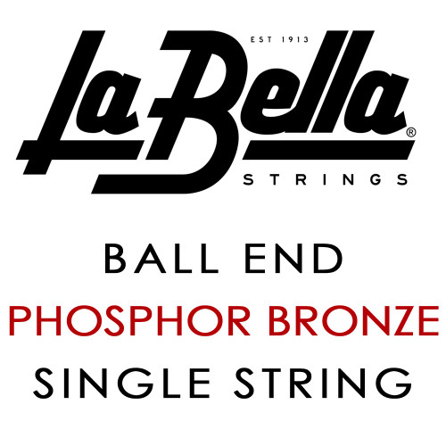 La Bella Phosphor Bronze Acoustic Single String .022