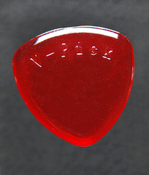 V-Picks Large Round Ruby Red single guitar pick 2.75