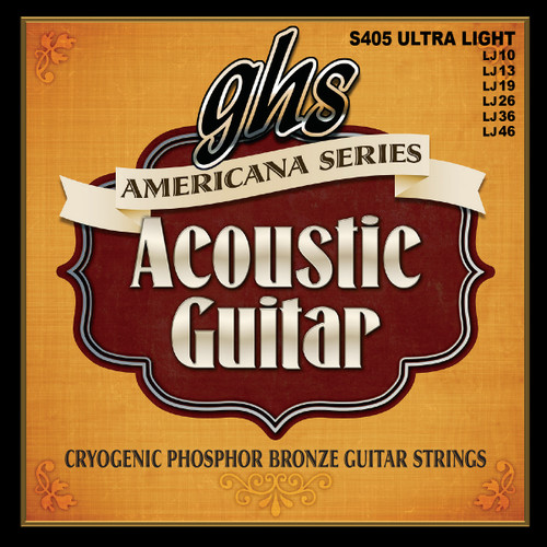 GHS Americana Cryogenic Acoustic Guitar Strings 10-46