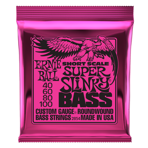 Ernie Ball Super Slinky Short Scale Bass Strings 40-100 - front of package