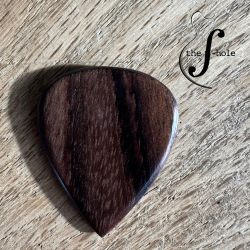 John Pearse Handmade wooden guitar pick with 2 flat sides back
