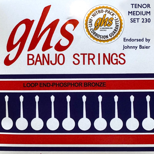 GHS Tenor Phosphor Bronze Medium 4-String Banjo Strings 11-30 GHS Tenor Phosphor Bronze Medium 4-String Banjo Strings 11-30