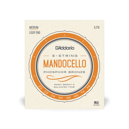 D'Addario Phosphor Bronze Mandocello Strings 22-74