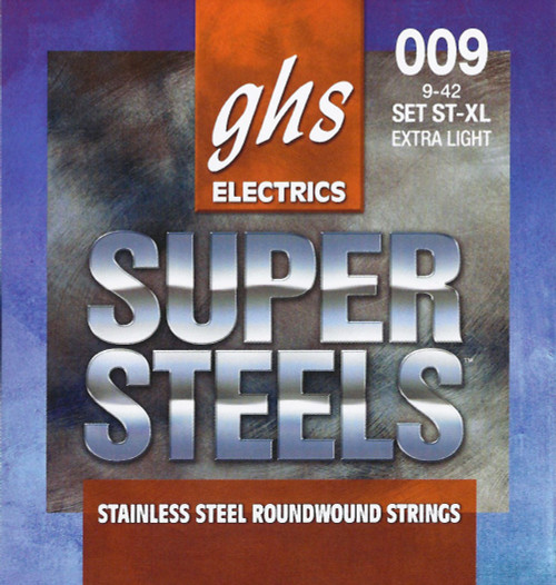 GHS Super Steels Electric Guitar Strings 9-42