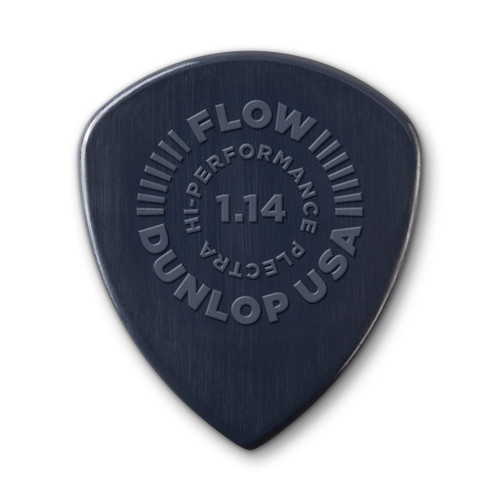 Dunlop Flow Nylon Dark Blue single guitar pick 1.14 FRONT MAIN VIEW