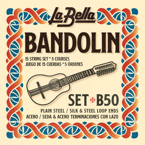 La Bella B50 Bandolin Strings Silk and Steel 10-29