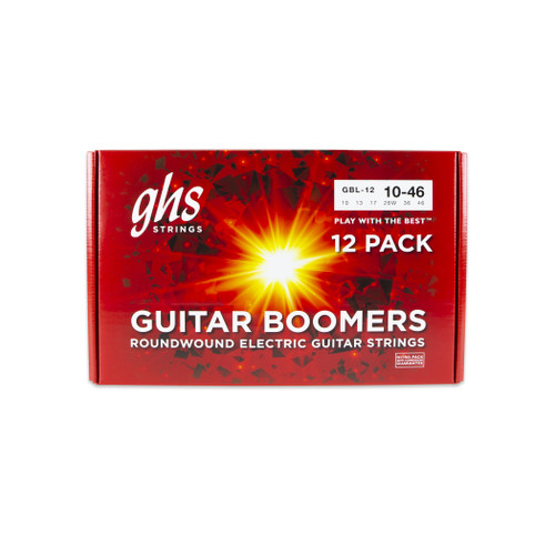 GHS Boomers 12-Pack Electric Guitar Strings 10-46
