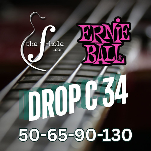 Custom Ernie Ball Nickel Wound Drop C 34 Bass 50-130