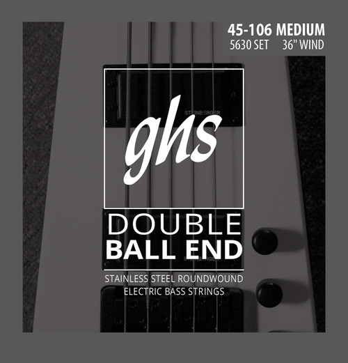 GHS Double Ball Steinberger Stainless Steel Bass Strings 45-106