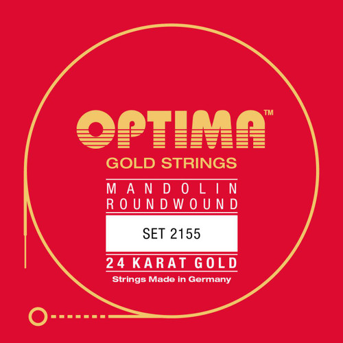 Optima 24K Gold Roundwound Mandolin Strings 10-37