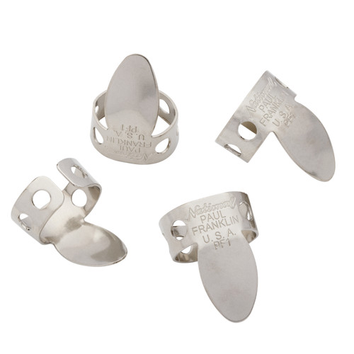 D'Addario National Nickel Fingerpicks .025 4-Pack