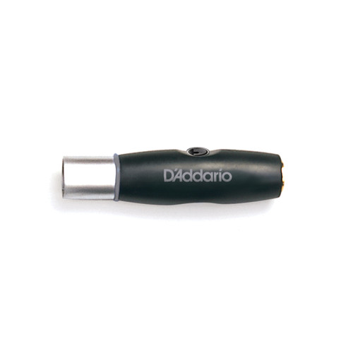 D'Addario XLR Male to 1/4 inch Female Balanced Audio Adaptor
