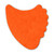 Dunlop Tortex Fin Orange single guitar pick .60 BACK VIEW