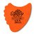Dunlop Tortex Fin Orange single guitar pick .60 FRONT MAIN VIEW