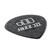 Dunlop Tortex Pitch Black Jazz III single guitar pick .50 SIDE VIEW