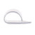 Dunlop Clear Thumbpick Large single guitar pick side view