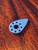 Optima Wolle Blue Mandolin Pick flat