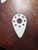 Optima Wolle Nature White Mandolin Pick  closeup