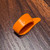 Fred Kelly Regular Delrin Heavy Single Thumbpick Reg Orange back