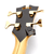 D'Addario Micro Headstock Tuner 2-Pack bass