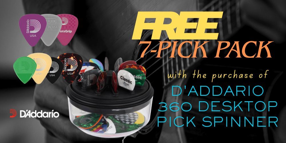FREE Picks with the purchase of the D'Addario Pick Spinner