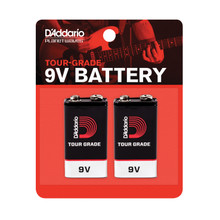 D'Addario Tour-Grade 9-Volt Batteries 2-Pack