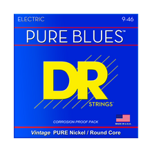 DR Strings Pure Blues Pure Nickel Electric Guitar 9-46 front