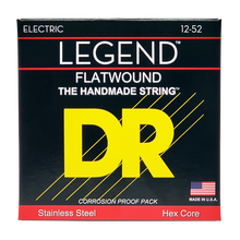 DR Strings Legend Flat Wound Electric Guitar Strings 12-52 front