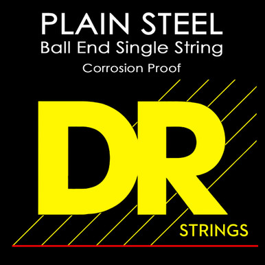DR Strings Plain Steel Single Guitar String .015