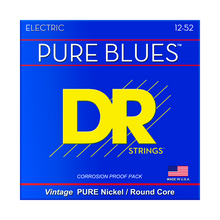 DR Strings Pure Blues Pure Nickel Electric Strings 12-52 front