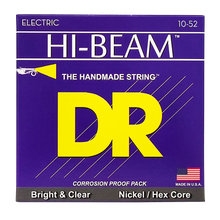 DR Strings Hi-Beam Nickel Electric Guitar Strings 10-52 front