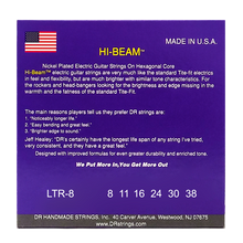 DR Strings Hi-Beam Nickel Electric Guitar Strings 8-38 back