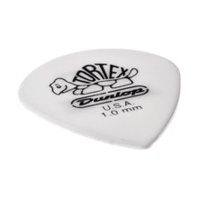 Dunlop Tortex White Jazz III single guitar pick 1.0 SIDE VIEW