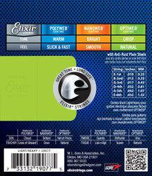 Elixir Optiweb Coated Electric Guitar Strings 10-52 a