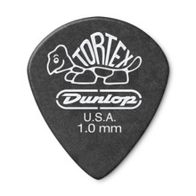 Dunlop Tortex Pitch Black Jazz III single guitar pick 1.0 FRONT MAIN VIEW