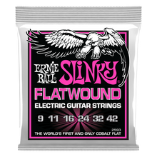 Ernie Ball Cobalt Slinky Flatwound Electric Strings 9-42 - front of package