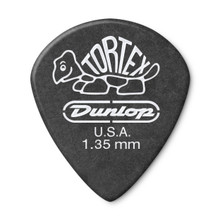 Dunlop Tortex Pitch Black Jazz III single guitar pick 1.35 FRONT MAIN VIEW