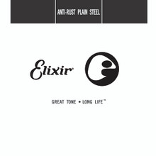 Elixir Anti-Rust Plated Plain Steel Single Guitar String .018